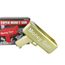 Super Money Spray Gun With 100pcs Of Paper Prop, Handheld Cash Shooter, Suitable For Games, Movies, Birthday Parties - Halloween, Christmas Novelty And Funny Gifts (Batteries Not Included) - 黃色 - 查看 6