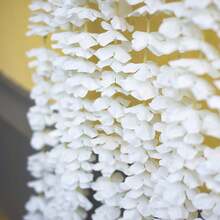 1PC Silk Cherry Blossom Vine Simulation Flower Fake Cherry Blossom Plant Valentine's Day Bride Bouquet Spring Decoration Wedding Vase Home Restaurant Bedroom Decoration, Holiday Birthday Party Accessories, Outdoor Garden Decoration - White - View 7