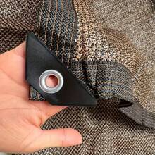 1pc Outdoor Home Garden Privacy Net, Breathable Windproof Sun Shade Mesh, Brown - Multicolor - View 9