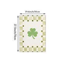1/3幅圣帕特里克节墙画，绿色三叶草小妖精帽子帆布印刷画 | 圣帕特里克节乡村风装饰画，适用于卧室、客厅或办公室家居装饰，爱尔兰节日格子图案海报，圣帕特里克节礼物，不含画框 - 彩色 - 查看 16