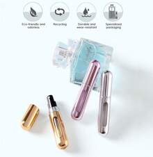 10PCS Portable Mini Perfume Spray Bottle Set – Refillable Travel Size Perfume Dispenser For On-The-Go Scentills – Perfect For Handbag, Pocket, Gym Bag, Travel, Or Shopping – Leakproof, Easy To Fill, Ideal For Parties And Everyday Use Back To School Perume Bottle - 彩色 - 查看 5