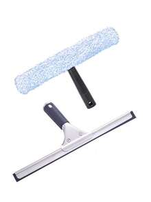 2-In-1 Professional Window Cleaning Set: Silicone Squeegee And Microfiber Cloth - Suitable For Cleaning Shower Glass, Mirrors, Doors And Cars. Ideal For Daily Window Cleaning. - Multicolor - View 4