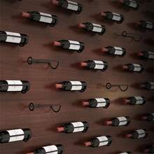 Estantería de vino de estilo europeo, marco decorativo de pared montado individualmente, estantería de suspensión para exhibición de vino - Multicolor - Ver 7