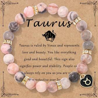 Elegant Zodiac Stone Bracelet - Stretchable String, Perfect Gift For Birthdays & Special Occasions