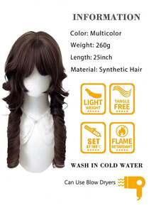 25inch Sweet Jellyfish Curl Wig, Lolita Atmosphere JK Style Wig For Women - Multicolor - View 3