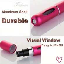 One Pack Of 5ml Refillable Perfume Atomizer Travel Suit, Portable Mini Pocket Perfume Atomizer, Suitable For Travel Accessories, Tin Can Storage Box And Bottle Body, Mini Refillable Portable Travel Spray (Christmas Gift) - 彩色 - 查看 3