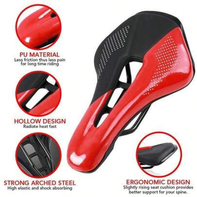 Bicycle Seat Bike Cycle MTB Saddle Road Mountain Sports Soft Gel Pad Cushion