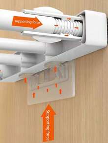 1pc Wardrobe Shelf, Multi-Layer Storage Rack, No-Nail Expandable Dorm Cabinet, Bathroom Kitchen Shelf, Storage Cabinet, Multi-Layer Shelving Unit - Multicolor - View 5