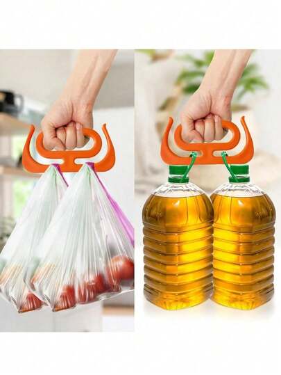 1 st ergonomiskt handtag för kraftig matkasse - mångsidigt kassehandtag, shoppingkassehandtag, matkassehandtag, plastkassehandtag, kasseverktyg, klämskyddande bärhandtag, matvaror, plastkasse med handtag, oumbärlig för shopping, resor, hem och kök