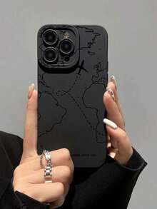 飞机图案液态硅胶手机壳，全方位保护，防震防摔，TPU软胶材质，兼容 11/12/13/14/15/15 Pro/15 Plus/15 Pro Max/7 Plus/8 Plus/X/Xs Max/Xr/11 Pro/12 Pro/13 Pro/14 Pro/12 Mini/13 Mini/11 Pro Max/12 Pro Max/13 Pro Max/14 Pro Max/14 Plus/6/6s/6 Plus/7/8/SE，以及Galaxy A54/A14/A12/A13/A15/A32/A33/A24/A52S/S20/S21/S22/S23/S24/S23 Plus/S24 Ultra，国际版，非国内版 - 黑色 - 查看 4