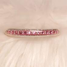 9毫米厚水晶手镯，透明镯口，镶嵌水钻，时尚腕饰，女士婚礼派对珠宝礼物 - 9mm管 - 查看 13