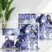 Acrylic Card Brick Collectible Stand, Anime Themed Merchandise, Desktop Decor, Gift For Friends, Students, Birthday, Holiday, Christmas - Multicolor - View 3