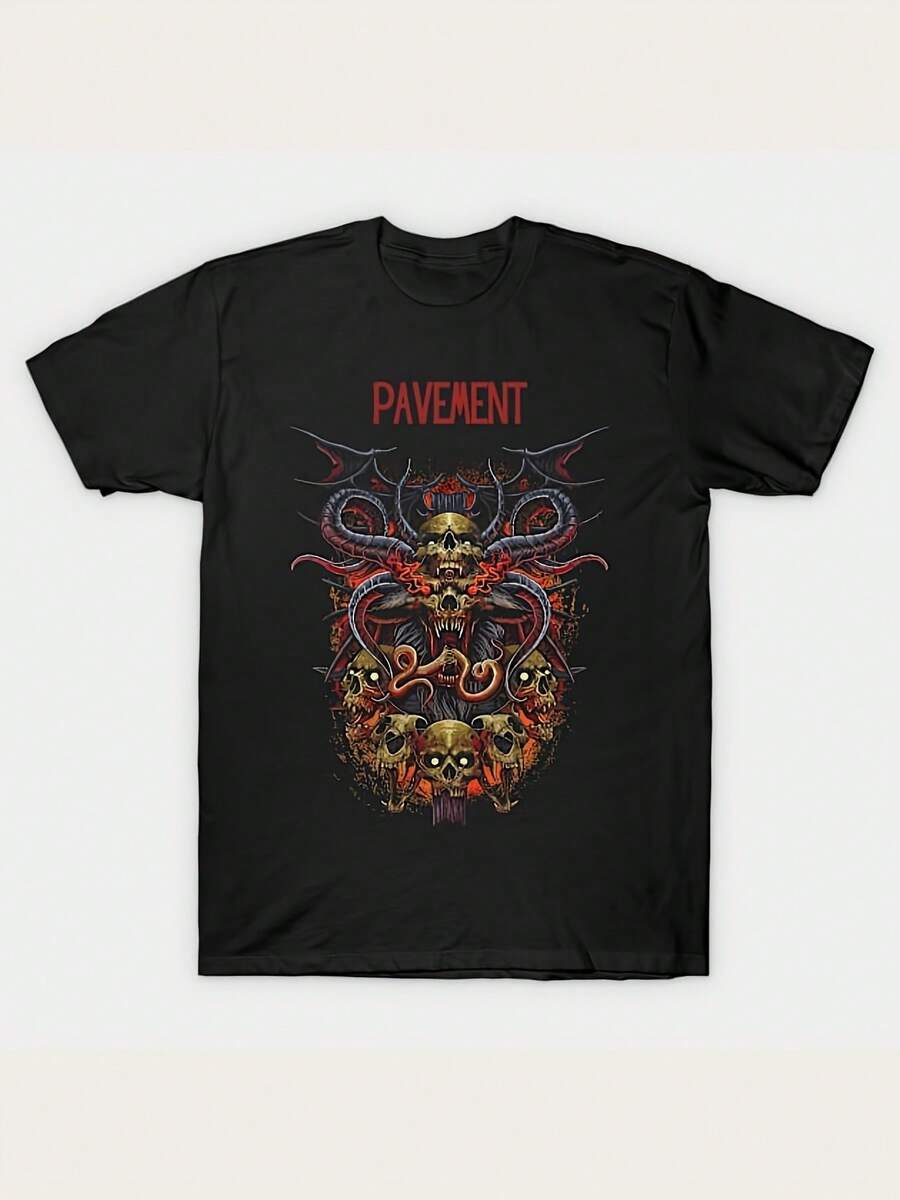 Camiseta demonic realm pave para hombres - Negro - Ver 1