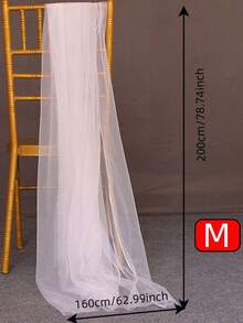 Modern Love Theme Tulle Chair Sash, Wedding Backdrop Decor, Suitable For Weddings And Events - Elegant Hanging Tulle Curtain Drapes For Chair Decor, Backdrop Decor, Arch Decor, Perfect For Engagement, Valentine's Day And Special Occasions