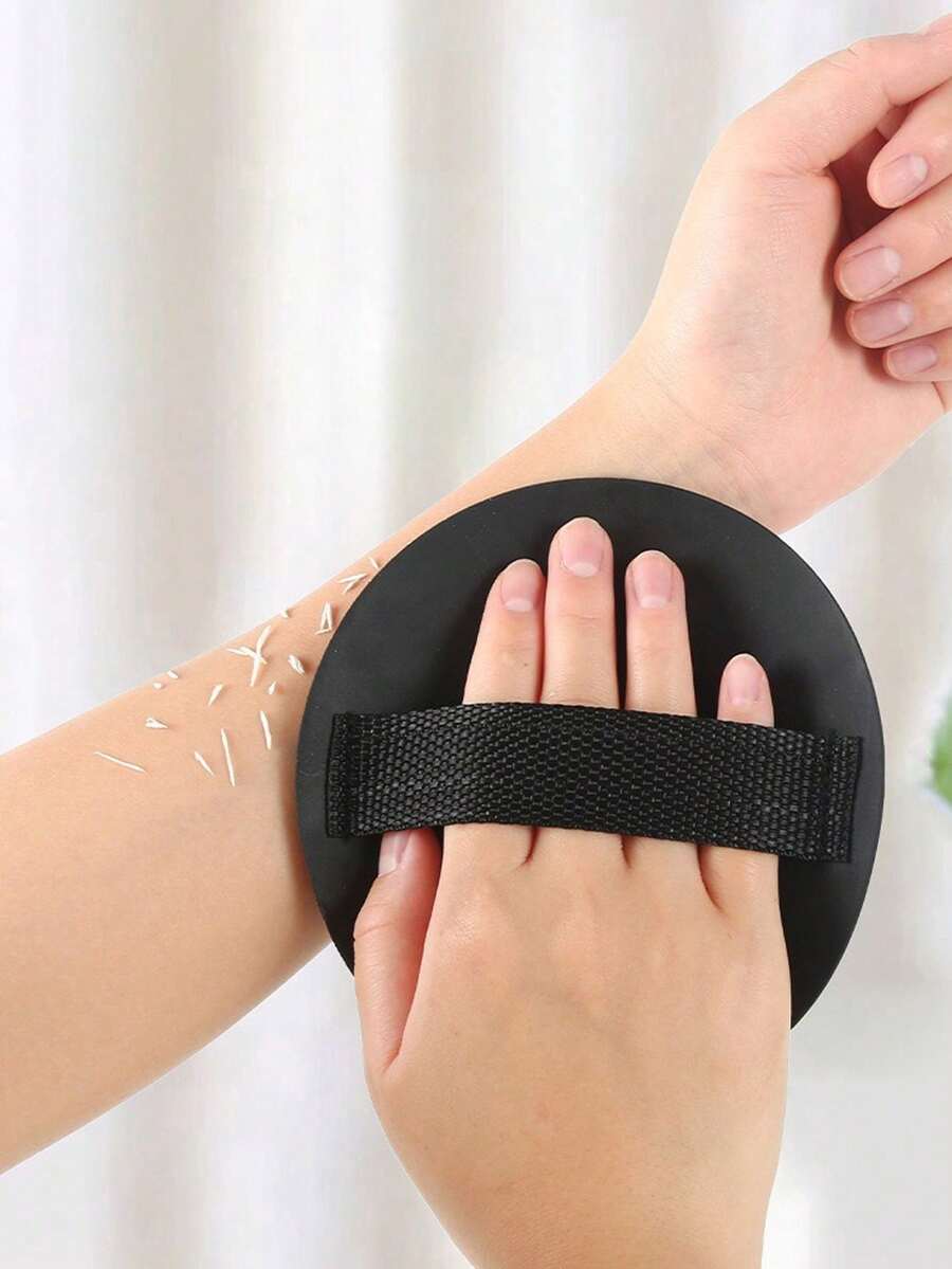 Black Rubber Exfoliating Body Brush, Body Scrub Suitable For Home Bathing. Bathroom Supplies, Bathing Products, Non-Irritating, Painless Exfoliating Scrub Brush, Popular Deep Cleansing Product. - Multicolor - View 1