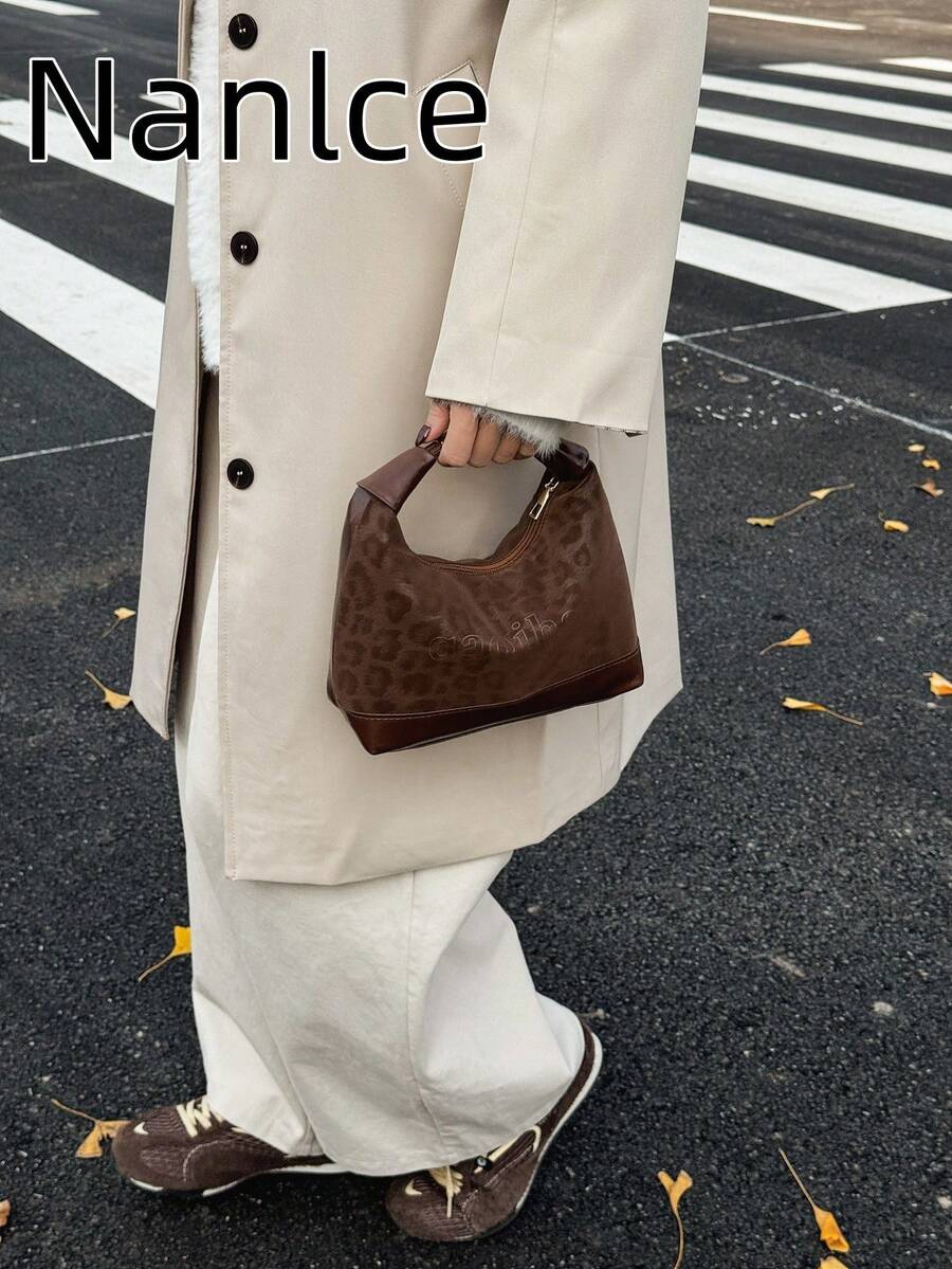 Túi đeo vai, túi xách tay, túi đeo chéo kiểu dáng bánh bao chất lượng cao mới năm 2025 dành cho nữ. - Cà phê - Xem 1