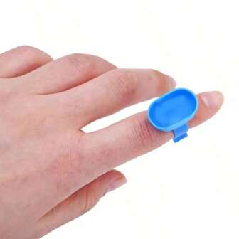 10-delars blandningspalettset - silikonskålar i blandade färger för hantverk och konstmaterial, bärbara prophy-koppar med hållare