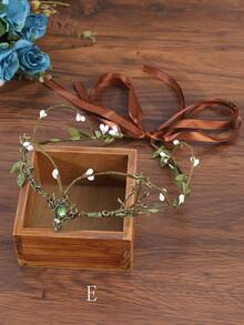 1件手工月亮仙子皇冠 - 森林仙子头饰，适合女性、女孩、文艺复兴时期、万圣节服装、摄影 - 彩色 - 查看 13