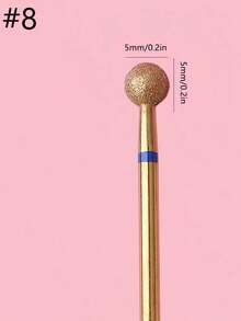 Punte per trapano in lega di titanio, rimozione professionale di cuticole e pelle morta - Dorato - Visualizzare 5