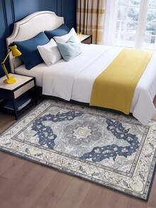 1pc European Style Indoor Decorative Large Rug, Pearl Velvet Material Washable Bottom Indoor Carpet, Living Room Rug, Sofa Rug, Bedroom Rug, Bedside Anti-Slip Mat, Dining Room Kitchen Rug, Office Chair Pad, Entryway Doormat, Outdoor Picnic Mat, Outdoor Camping Blanket - Multicolor-1 - View 14