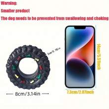 Brand New Popular Tire Shaped Pet Toy, Durable Puppy Teething Toy - An Interactive Tire Chew Toy With Durable And Squeaky Design, Ideal For Teething Training And Play - Multicolor - View 4