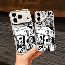 Funda de Teléfono de Personaje de Cómic Súper Linda N-Nana, Compatible con los Modelos  17, 16E, 16, 15, 14, 13, 12, 11 Mini, Pro, Max, Air, X, XR, XSMAX, 8 y 7 Plus, Hecha de Material Mate para Protección contra Caídas y Viene con una Correa de Mano Desmontable - Colores mezclados - Ver 3
