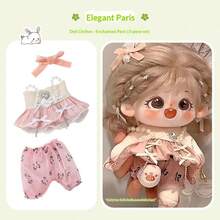 20 cm Vêtements de poupée Robe de poupée aléatoire Changement de robe de poupée Vêtements en peluche Accessoires de poupée vivante (Vêtements seulement, pas de poupée, accessoires de couleur aléatoire) - Multicolore - Voir 18