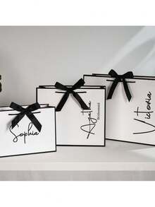 Personalized Bridesmaid Gift Bags, Customized Wedding Gift Bags, Bachelorette Party Gift Bags, Welcome Gift Bags, Bridal Shower Gift Bags, Elegant Gift Bags - Multicolor - View 1