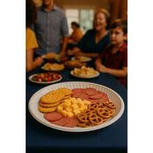 R's Paquete con 10 Charolas Desechables Redonda #12 tamaño 30cm diámetro. Especial para botanas y Comida. - Blanco - Ver 6