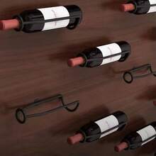 Modern Wall-Mounted Wine Rack - European Floating Display Shelf, Suitable For Red Wine And Beer Bottles, Farmhouse Style Home Bar Decor, Kitchen And Dining Room Storage Solution - Multicolor - View 2