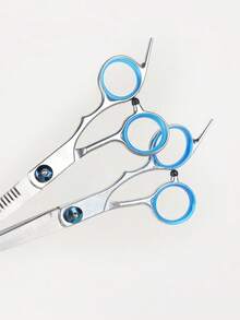 3pcs Professional Hair Clipper & Trimmer Set - Stainless Steel Black Gold Hair Clipper Set With Styling Comb, Ergonomic Design Salon-Grade Home Haircutting Tool, Perfect Gift For Stylists - Silver - View 7