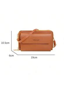 1 pieza Mujer Hombro Correa Billetera De Gran Capacidad,Cartera de mujer, bolso de hombro con correa para la muñeca, bolso con soporte para teléfono, bolso con correa,Bolso de hombro con múltiples cremalleras, bolso pequeño para mujer, bolso de mano portátil, monedero, estuche para teléfono, bolso bandolera, embrague, estuche para teléfono celular, bolsa ligera y moderna para tarjetas de crédito, tarjetas de identificación, dinero, efectivo, teléfono, para trabajo, negocios, ir y venir, viajes, vacaciones, aniversario, cumpleaños, San Valentín, mujer, trabajadora de cuello blanco, regalo, bolsa para iPhon - Rosa vieja - Ver 7