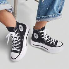 Converse 女士 Chuck Taylor 季节款高帮帆布鞋 A12975C - 黑色 - 查看 4