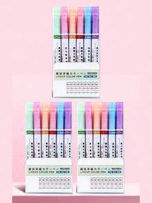 Nhanh khô Đường viền Tài khoản Hand Bút đánh dấu Dễ thương Dợn sóng Bút Highlighter Đối với Học sinh Tay Vẽ , Sợi dây Đánh dấu , Hình hoa & Cong Bút - Nhiều màu - Xem 16