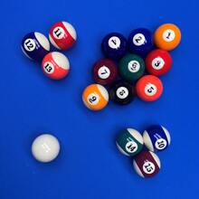 16pcs Professional Competition Grade Billiard Ball Set, 5.72cm/2.25" Standard Balls, Suitable For American 9-Ball And Chinese 8-Ball, Accessories For Bar, Club, Pool Party - Multicolor - View 2