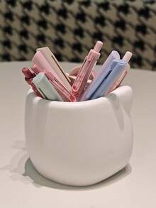 1个Hello Kitty卡通铅笔盒，多功能桌面文具，化妆品收纳盒