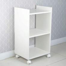 Armário Organizador Multiuso para Lavanderia Branco com Rodízio 40cm - Branco - Visão 6
