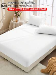 2/3 件套 100% 纯棉床单套装，纯色床上用品套装，柔软透气床垫保护套，亲肤床罩套装，适合所有季节和床型（单人床、双人床、大号床、特大号床）