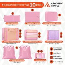 Organizadores de viaje para maletas *PAQ 10 PIEZAS* bolsas organizadoras paquete esenciales para viaje Travel organizer Armored Travel Organizadores - Paq10 - Agata - OrganizadoresPaq10Agata - Ver 2