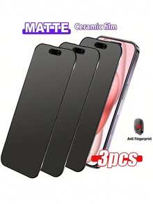 3片装磨砂隐私屏幕保护膜，兼容 17 Pro Max/16 Pro Max 6.9英寸，全覆盖防窥防盗，防眩光钢化玻璃膜，防指纹，兼容手机壳，也兼容 16 Pro Max/16 Pro/16 Plus/16/15 Pro Max/14 Pro Max/13 Mini/12/11/XS Max/XR/8+/7 Plus，生日礼物，家居礼品 - 黑色 - 查看 19