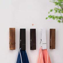 Suport gigant pentru prosoape cu clește de rufe, set de suporturi pentru prosoape cu clește de rufe din lemn extra mari, potrivit pentru baie, suport pentru prosoape montat pe perete în stil rustic, umeraș pentru haine, decor multifuncțional pentru spălătorie, cârlig de perete, suport sau umeraș pentru prosoape, articol decorativ, decor de perete pentru accesorii de baie, suport de depozitare montat pe perete, cuier pentru haine montat pe perete