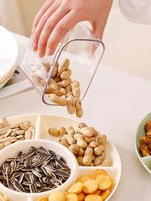 10/4/1pc Heart-Shaped Party Snack Tray, Appetizer Plate, Snack Bowl, Multi-Layer Snack Bowl Tray, Nuts, Candy, Fruit Container, Reusable Plastic Snack Tray With 4 Compartments, Suitable For Home And Restaurant - Multicolor - View 6