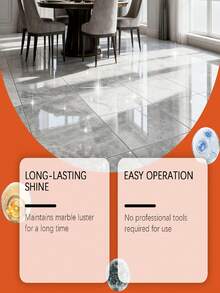 JUE FISH 1pc/100ml Marble Polishing & Brightening Agent, Daily Cleaning For Marble Surfaces, Quickly Enhances Shine And Renews Appearance, Maintains Marble Luster, Marble-Friendly Formula, No Professional Tools Required - Multicolor - View 5