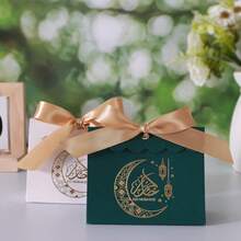10 Hộp Quà Eid Mubarak Nhiều Màu Sắc, In Hình Trăng Sao và Đèn Lồng, Hộp Bìa Cứng, Kèm Nơ Ruy Băng Vàng, Hộp Quà Tặng Lễ Hội Eid Al-Fitr Đa Năng Cho Mọi Dịp Lễ Hội Hồi Giáo - che phủ sóng - Xem 7