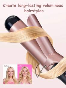 CRASTS 50mm Extra Large Diameter Quick Styling Quick Heating Adjustable Temperature Big Wave Curling Iron & Straightener