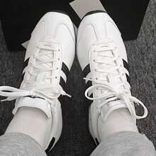 Giày thể thao nam Adidas mùa đông mới về Giày tập luyện ngoài trời cổ điển đa năng Giày mũi chữ T Giày thể thao thường ngày cổ điển - trắng - Xem 3