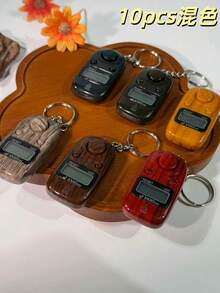 عداد مفاتيح محمول، سهل الحمل والاستخدام، عداد مفاتيح مع شاشة LED/100 صوت/عداد إلكتروني، مناسب للشرق الأوسط والعربية، عداد رقمي متعدد الاستخدامات للتخفيف من التوتر، عد الصلاة، الأعمال والاستخدام المنزلي، متوفر بألوان متعددة - متعدد الألوان - مشاهدة 11