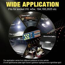 10PCS W5W LED T10 Led CANBUS No Error 168 194 LED Bulb Car Interior Dome Reading Light License Plate Signal Lamp 12V - T10 - View 7