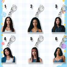 KATSEYE Girl Group Merchandise - MANON Pendant, MEGAN Bag Charm, DANIELA Keychain - Multicolor - View 3