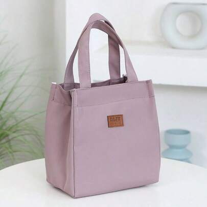 1 pieza Bolsa de almuerzo aislada y gruesa, diseño con estampado, unisex, adecuada para el trabajo, la escuela, picnics al aire libre, se puede usar como bolsa de almacenamiento escolar, bolsa de suministros para maestros, organizador de aula, bolsa de almuerzo, lonchera de mujer, bolsa de útiles escolares para mujer, bolsa de accesorios escolares, bolsa de suministros de estudio